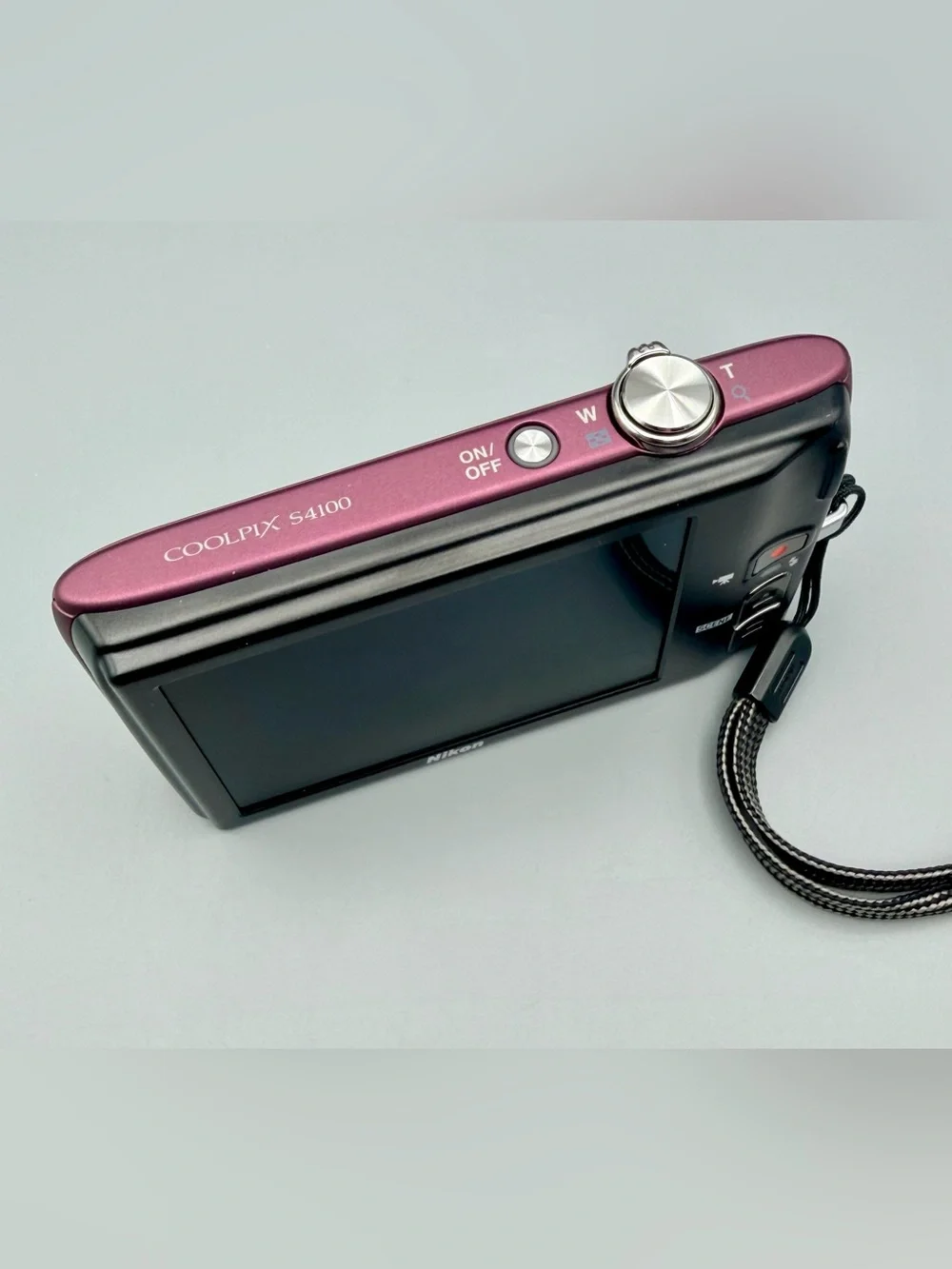 Nikon Coolpix S4100 14.0MP Digital Camera Bundle Plum w/Charger + Battery EUC